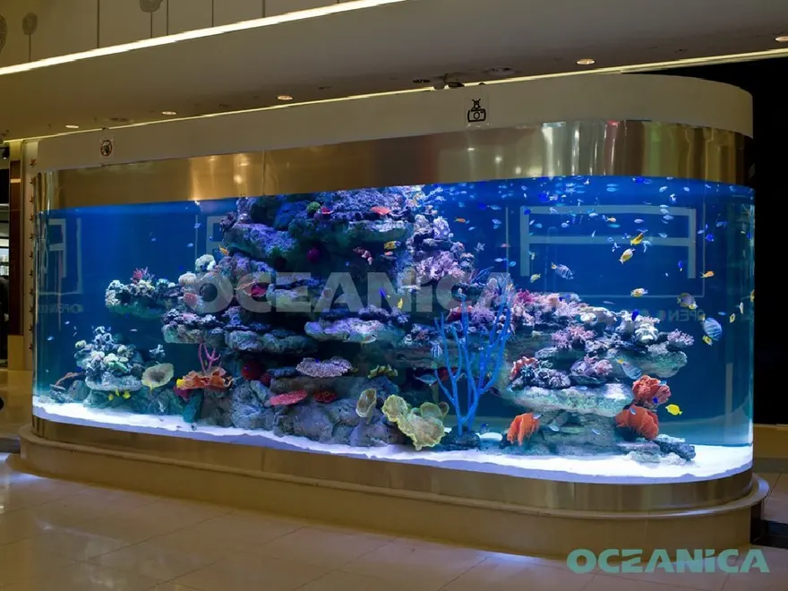 Рифовый аквариум в ТРЦ MEGA Center Almaty